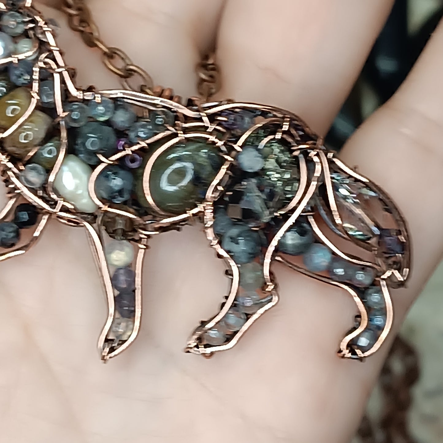 Wolf pendant.