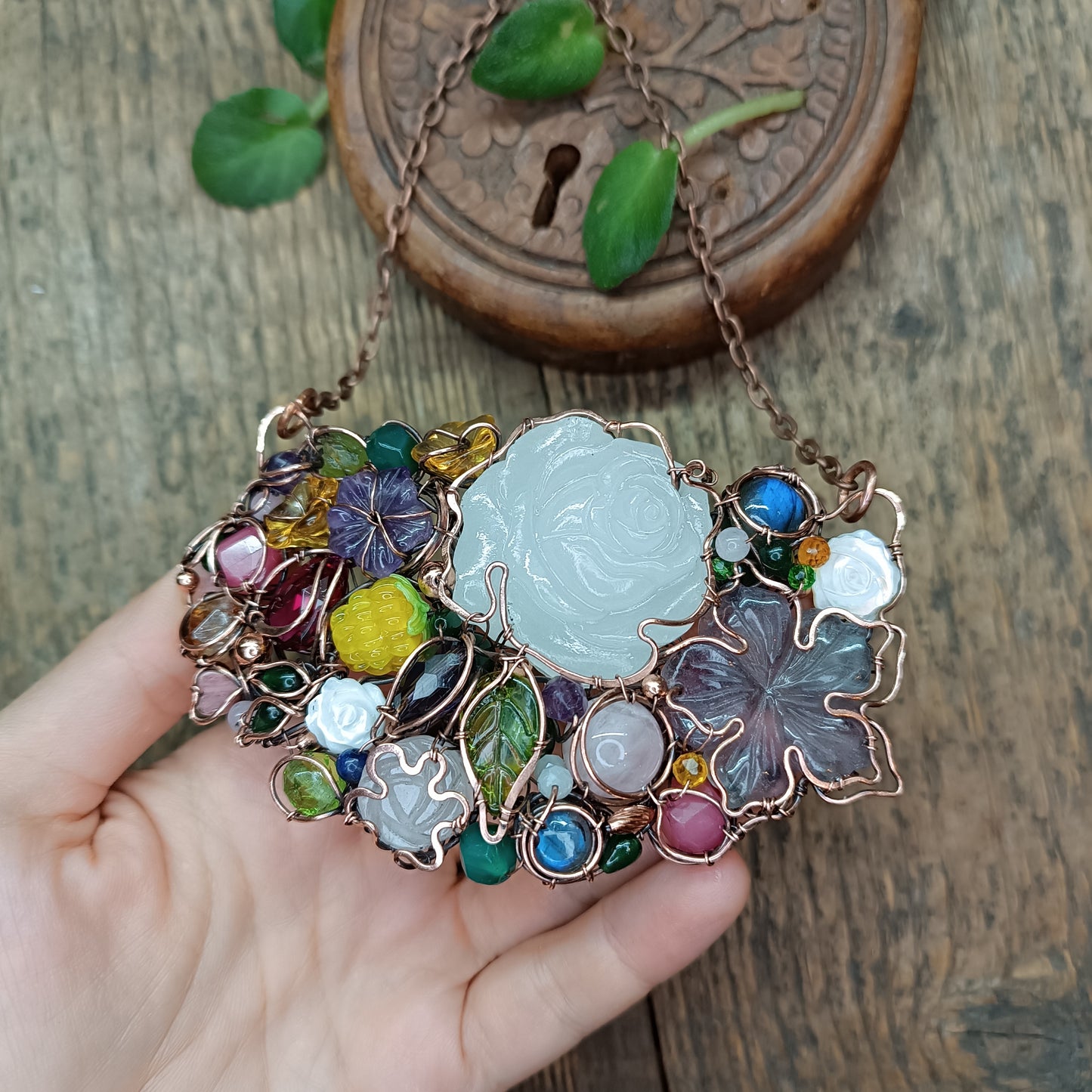 For Maggie. 2 necklaces and the earrings.