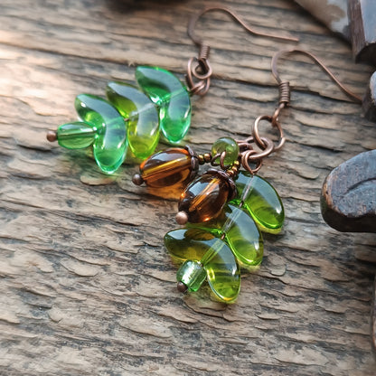 Oak and acorns SET (pendant plus earrings) 🍂