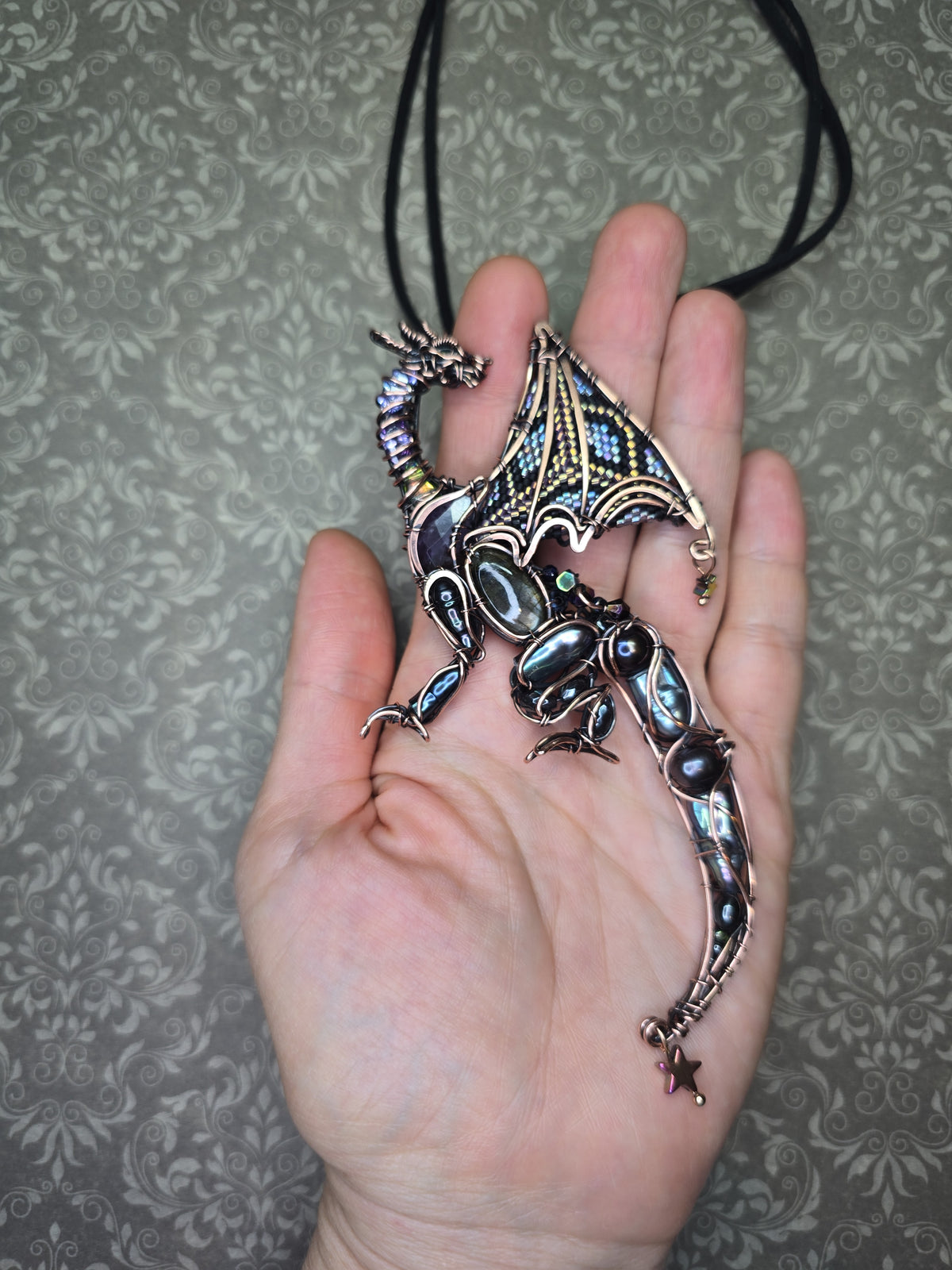 Midnight whisper. Dragon necklace