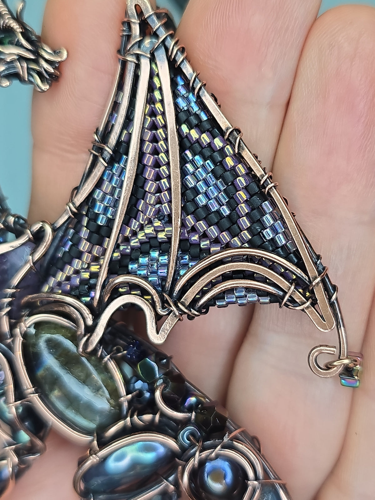 Midnight whisper. Dragon necklace