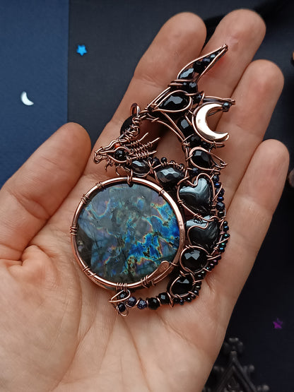 Wizard of the blue moon. Dragon necklace