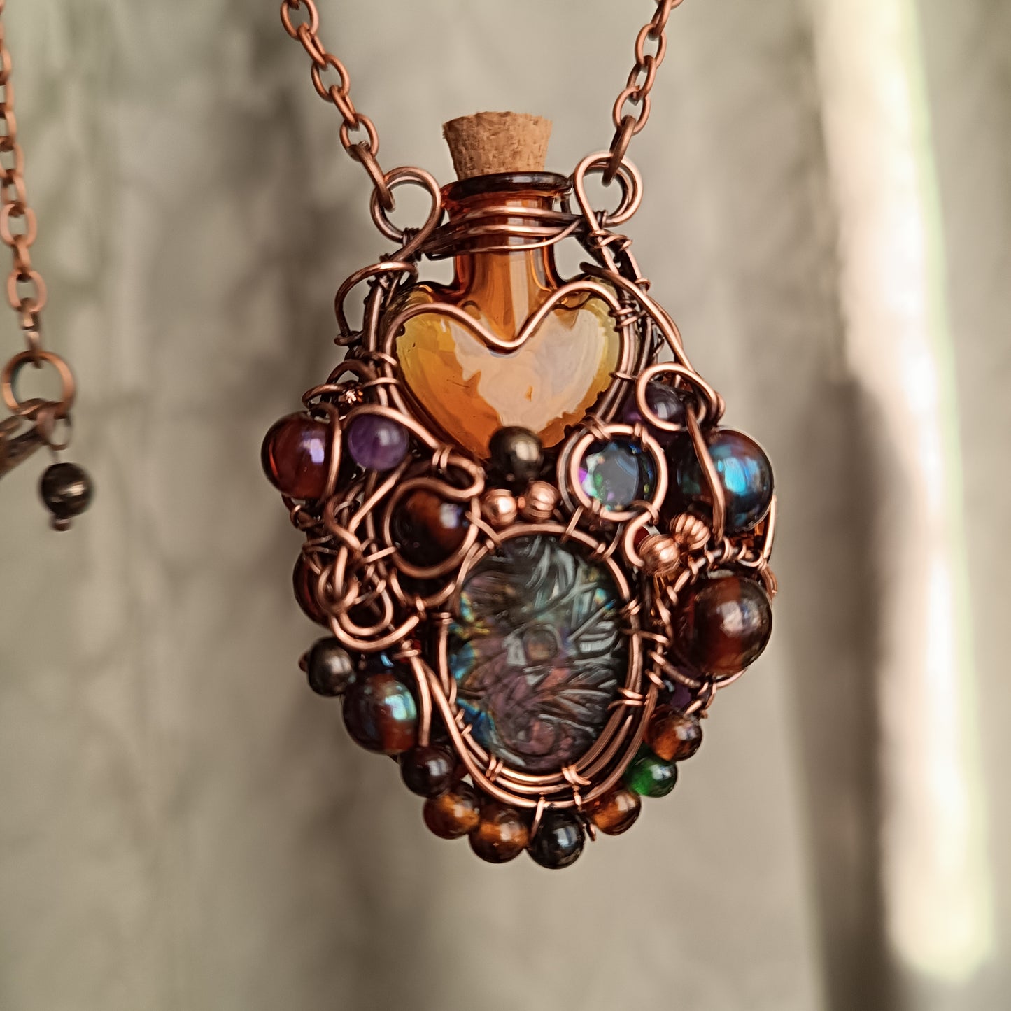 Candied fruit vial pendant