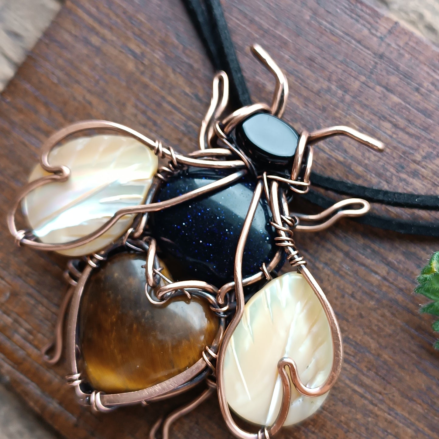 Bumble bee necklace