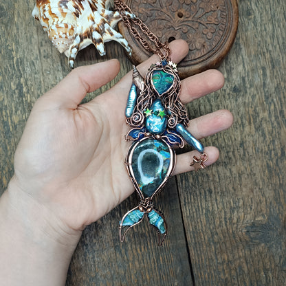 Blue Ocean Empress necklace