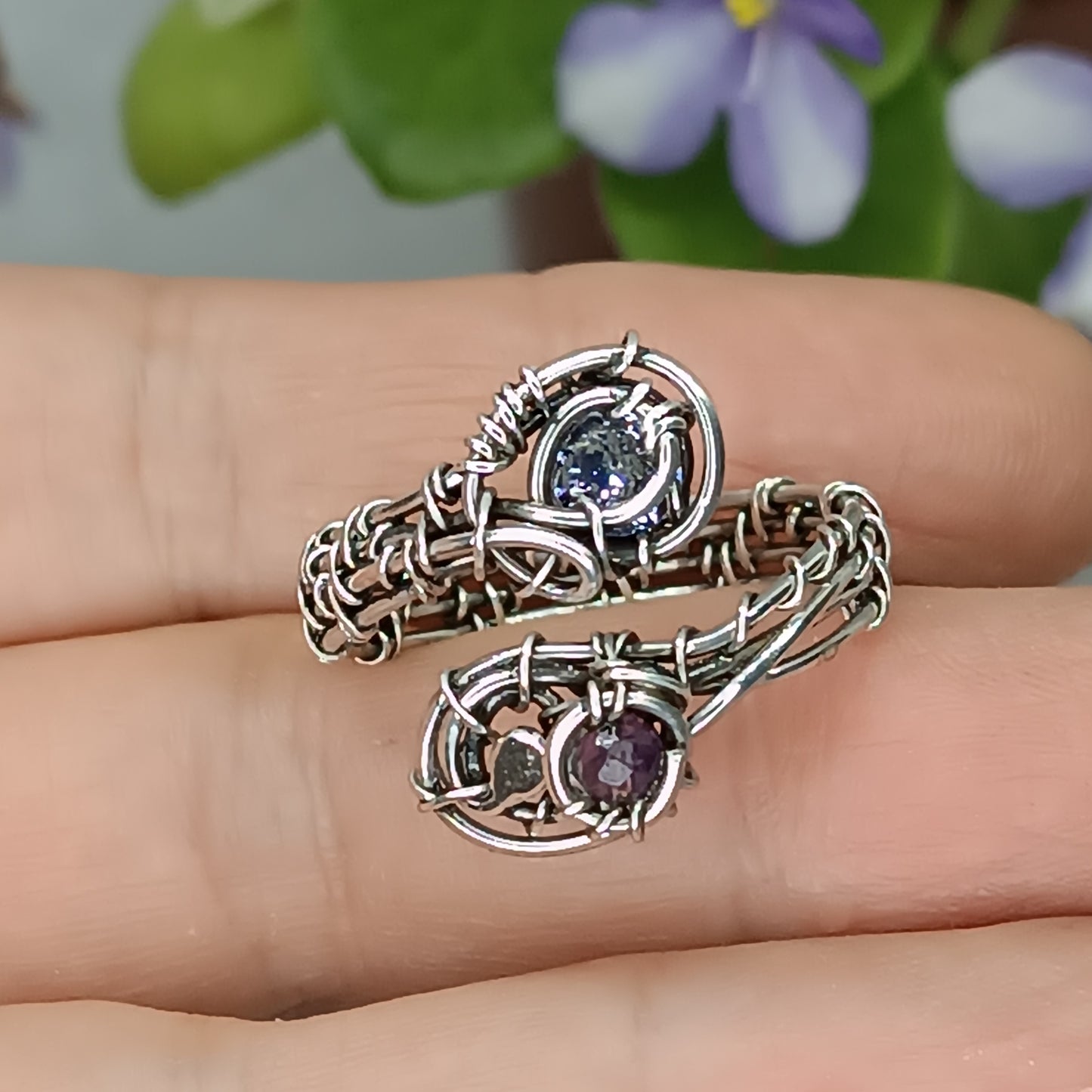 For Rich. Silver adjustable ring.