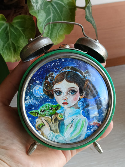 My inner child. Princess of the Galaxy. Painting in the clock.