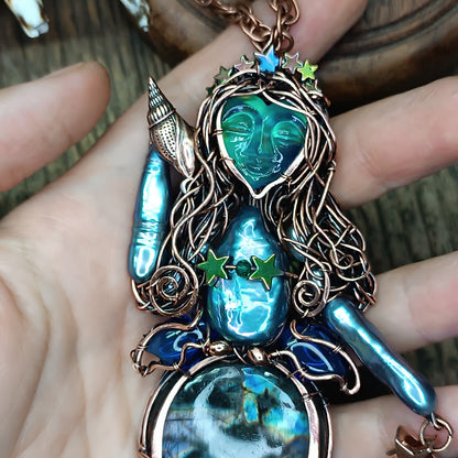 Blue Ocean Empress necklace