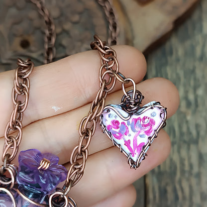 Magic "Drink me" bottle necklace💜