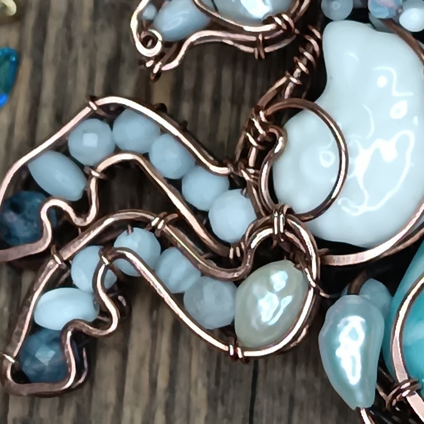 Kelpie, the spirit of the sea. Mermicorn necklace