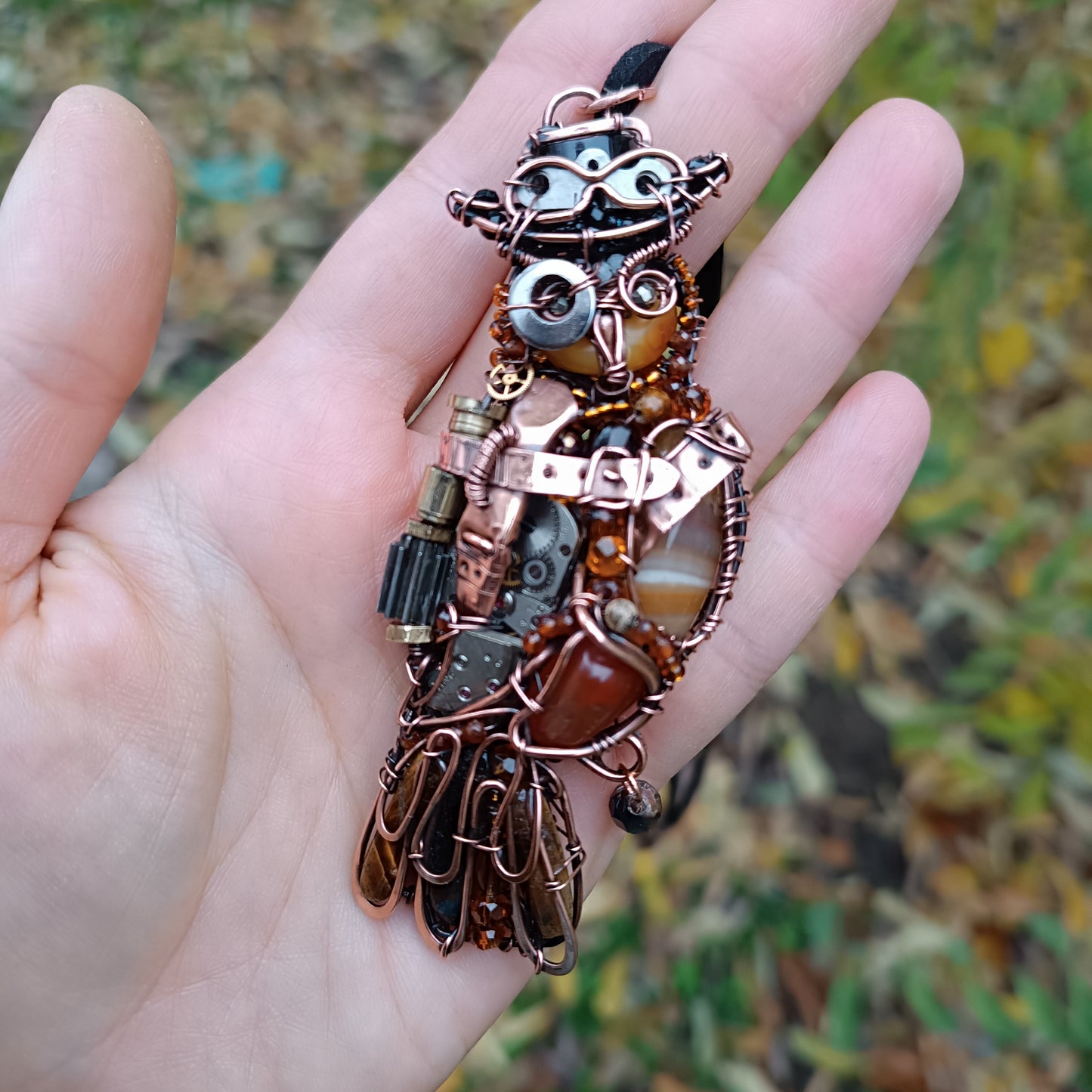 Steampunk Owl necklace