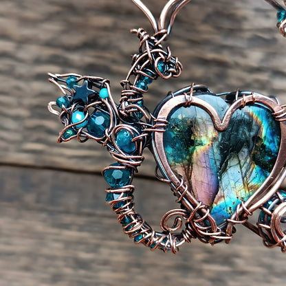 "Love you!" Dragons necklace.