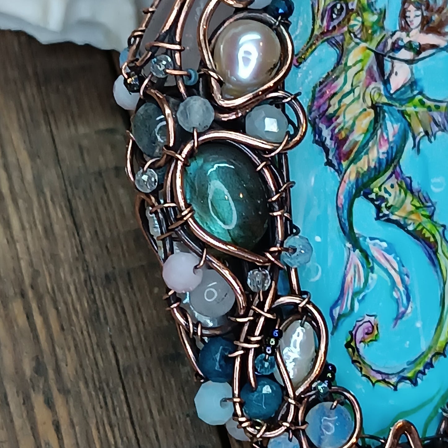 Mermaid and Seahorse necklace.