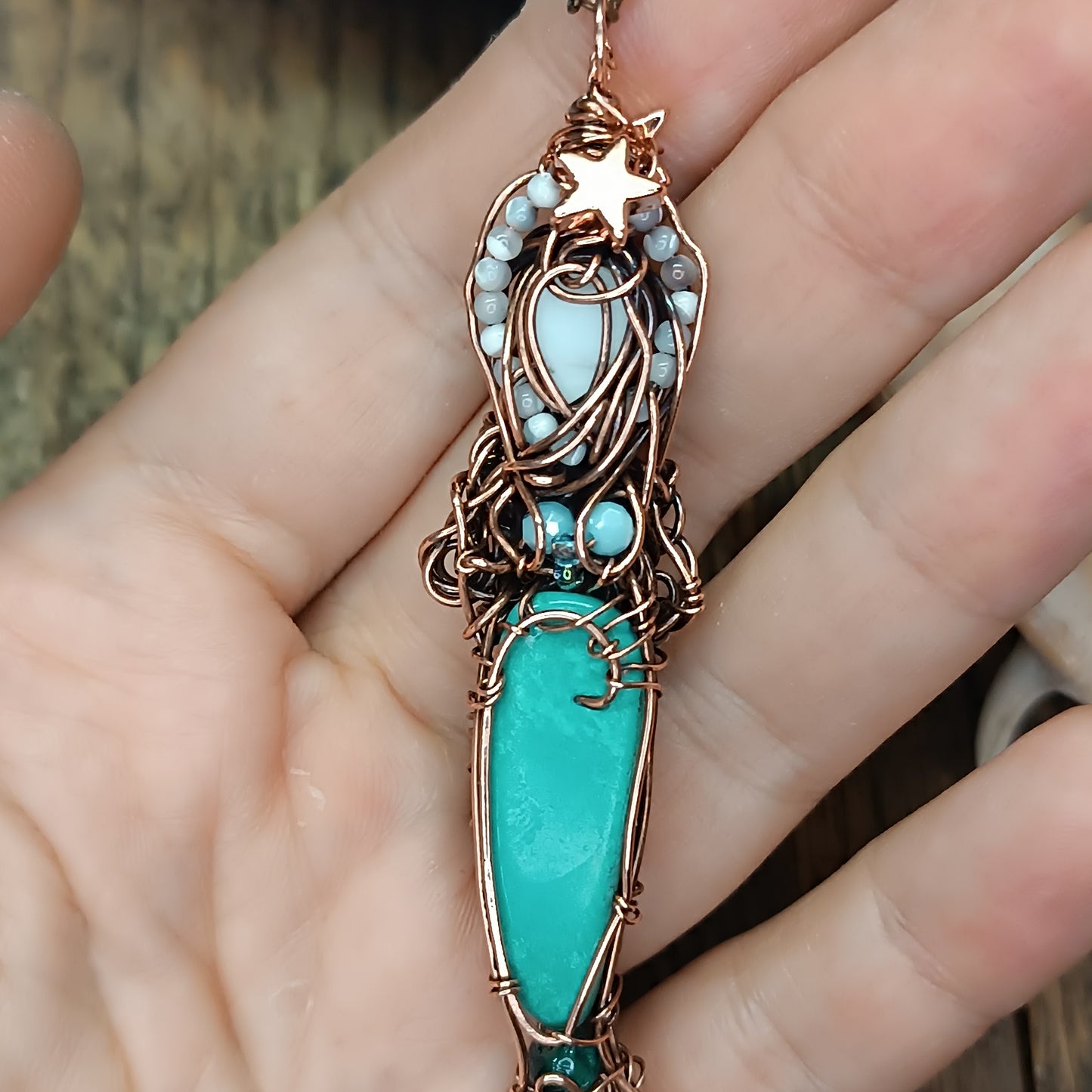 Turquoise mermaid pendant 🩵🧜
