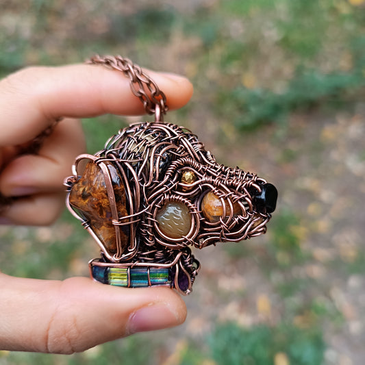 Dog portrait necklace