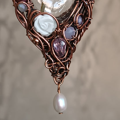 Whispering Dawn. Vial necklace