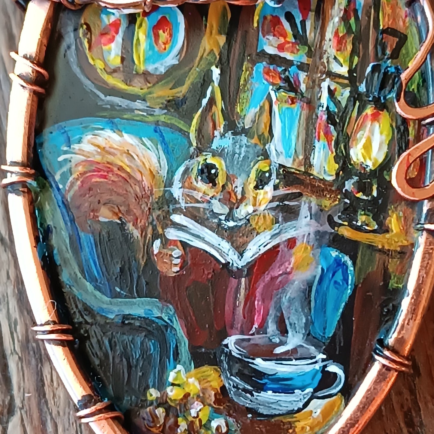 Squirrel's house necklace