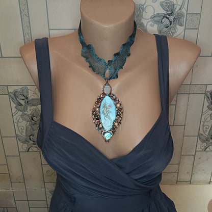 Mermaid and Seahorse necklace.