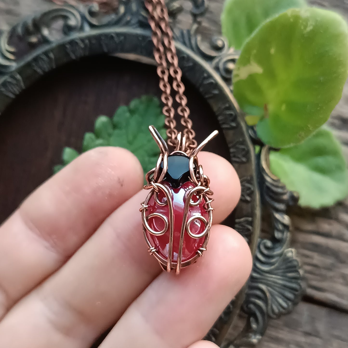 Madame Ladybug pendant.