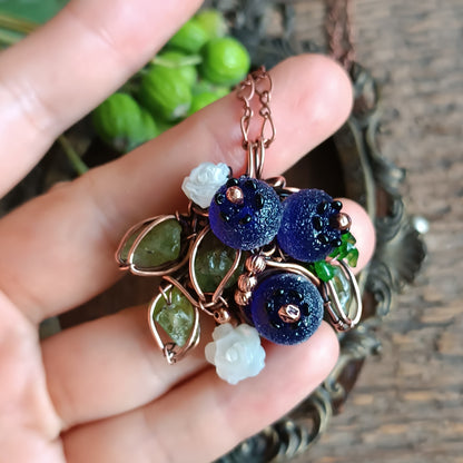 Blueberry necklace