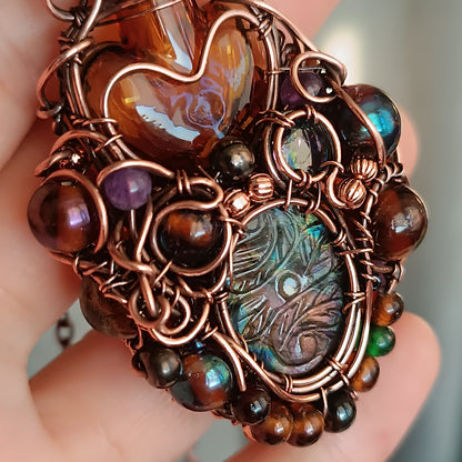Candied fruit vial pendant