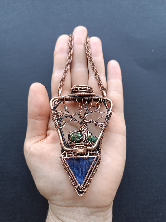 Amphora tree of life necklace