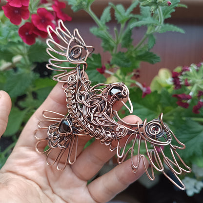 For Cynthia. Raven necklace