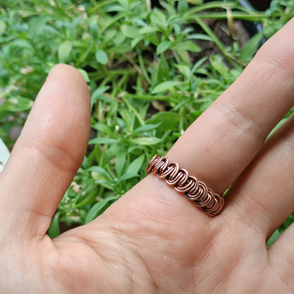 Green CZ adjustable ring