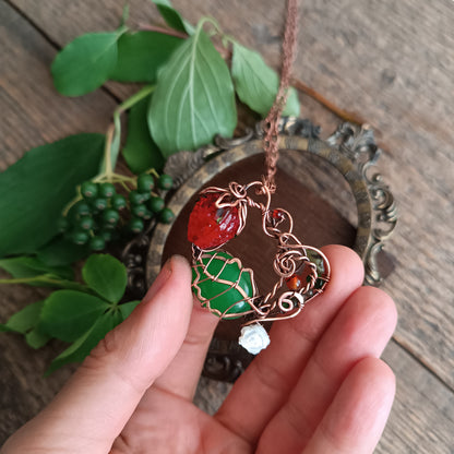 For Eustacia. Strawberry necklace