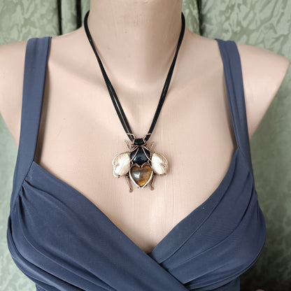 Bumble bee necklace