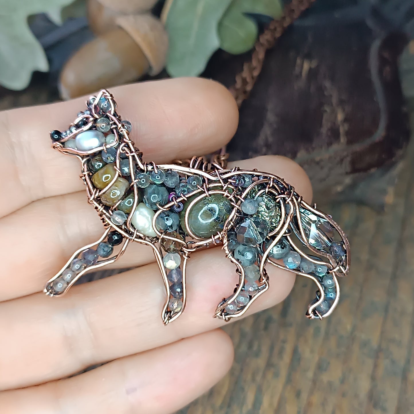 Wolf pendant.