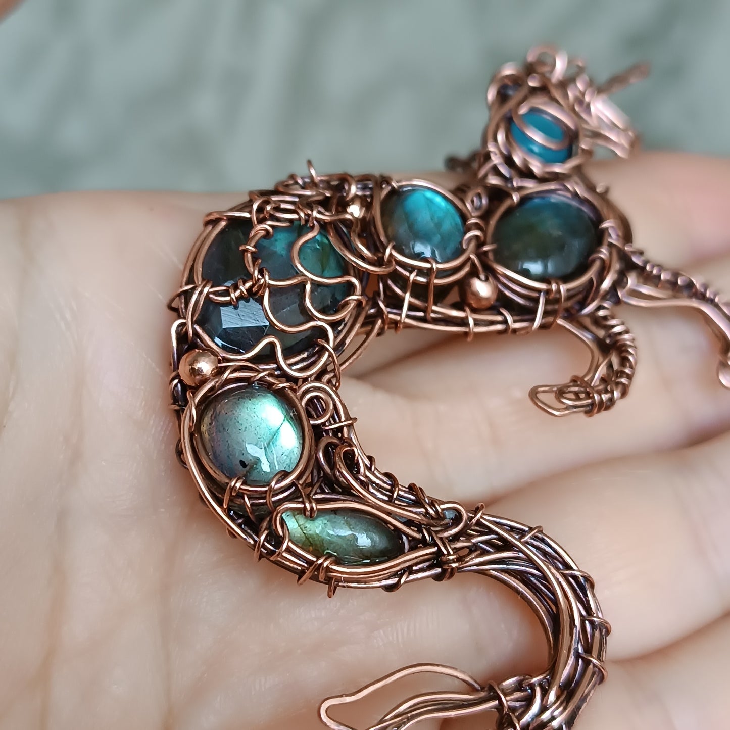 Water horse. Kelpie pendant.