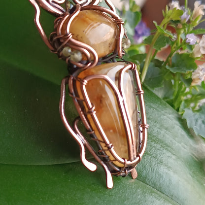 Stag beetle necklace