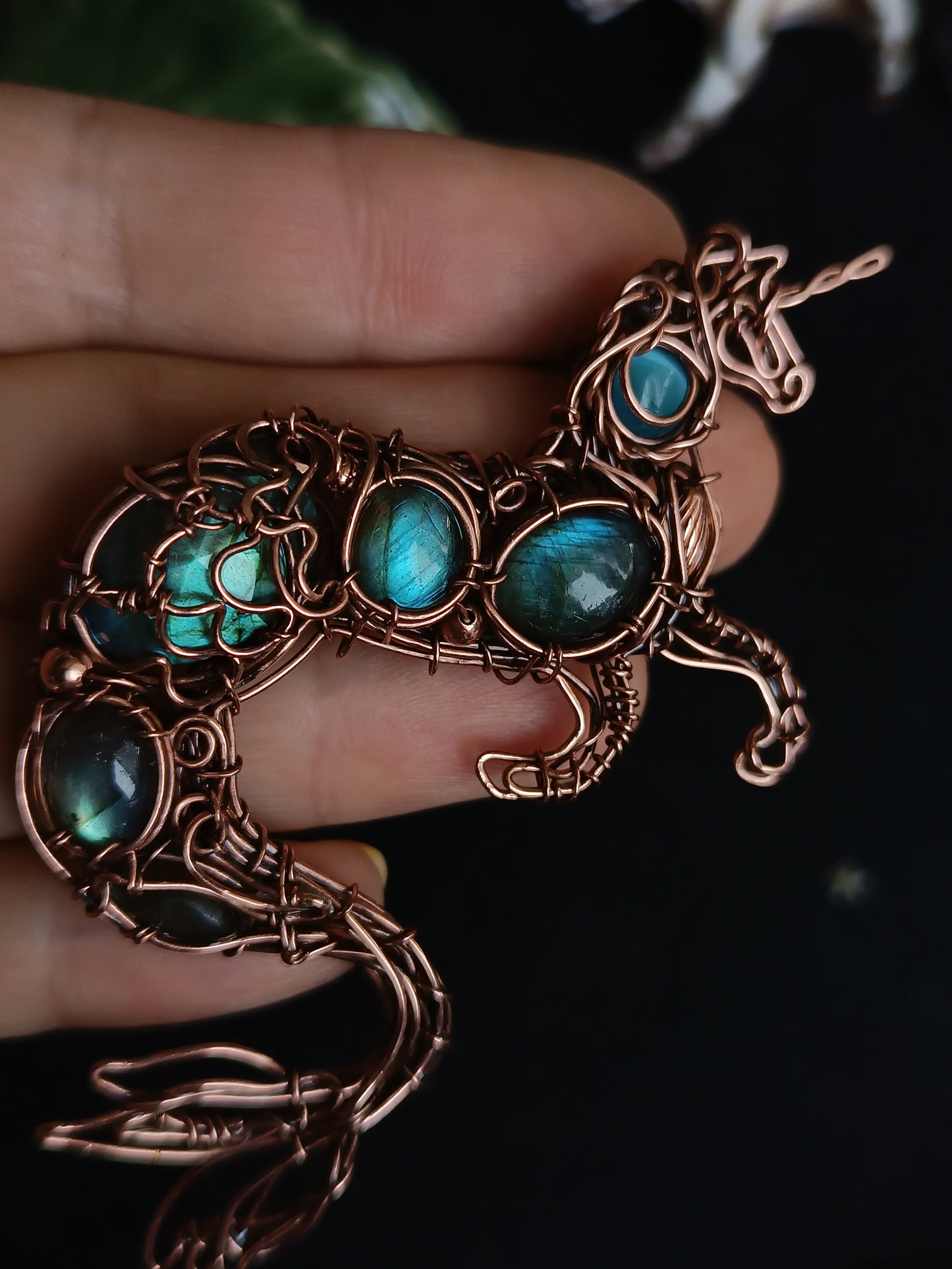 Water horse. Kelpie pendant.