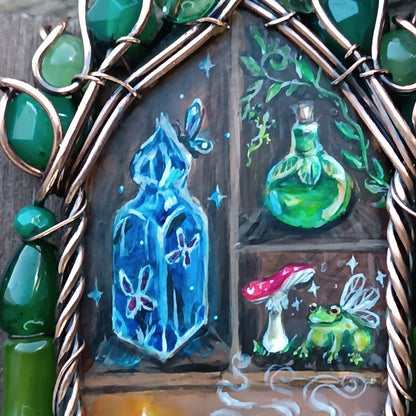 "Forest shaman"🌿🦊Wearable art necklace.