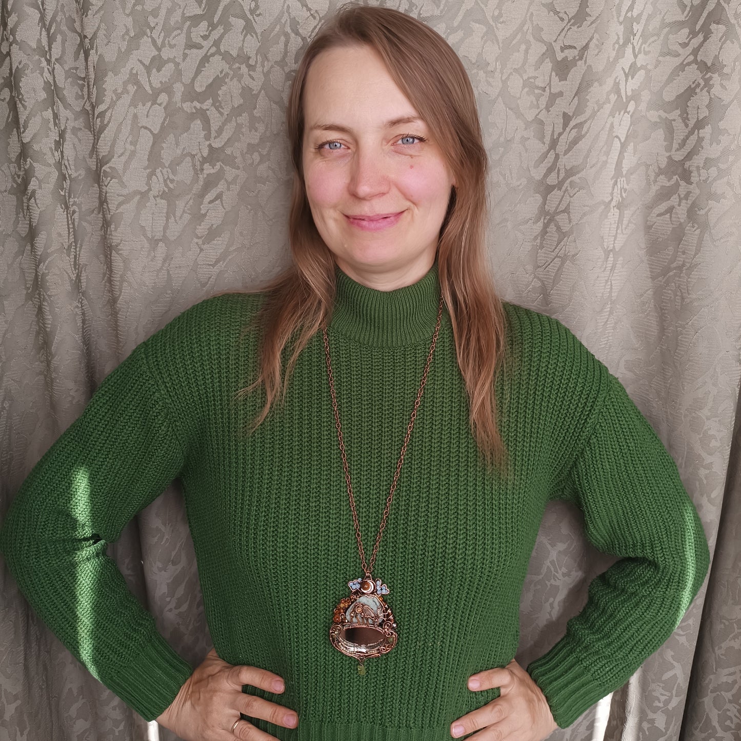 Wire wrapped necklace