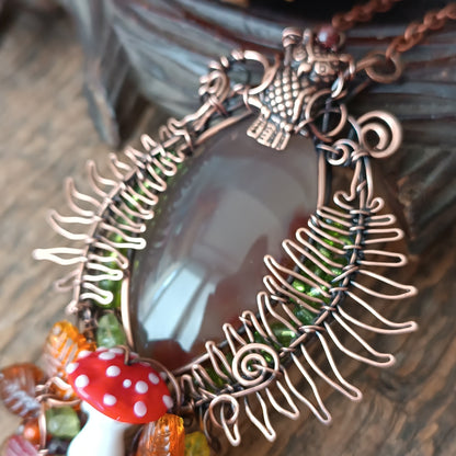 Forest leaves necklace