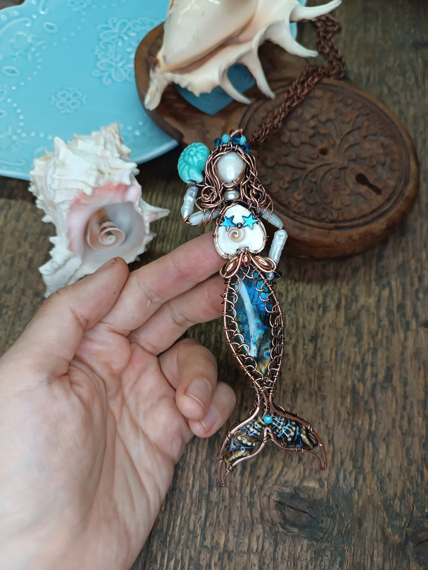 Listening to the ocean. 🧜🐚🩵
