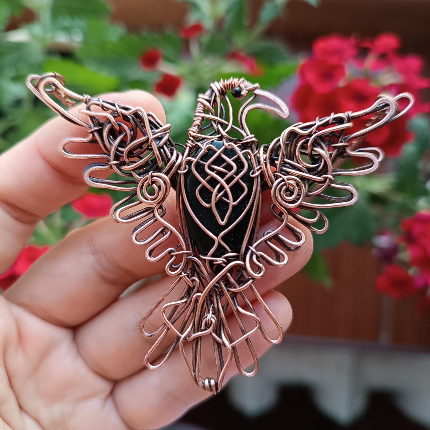 Viking bird pendant