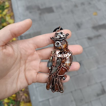 Steampunk Owl necklace