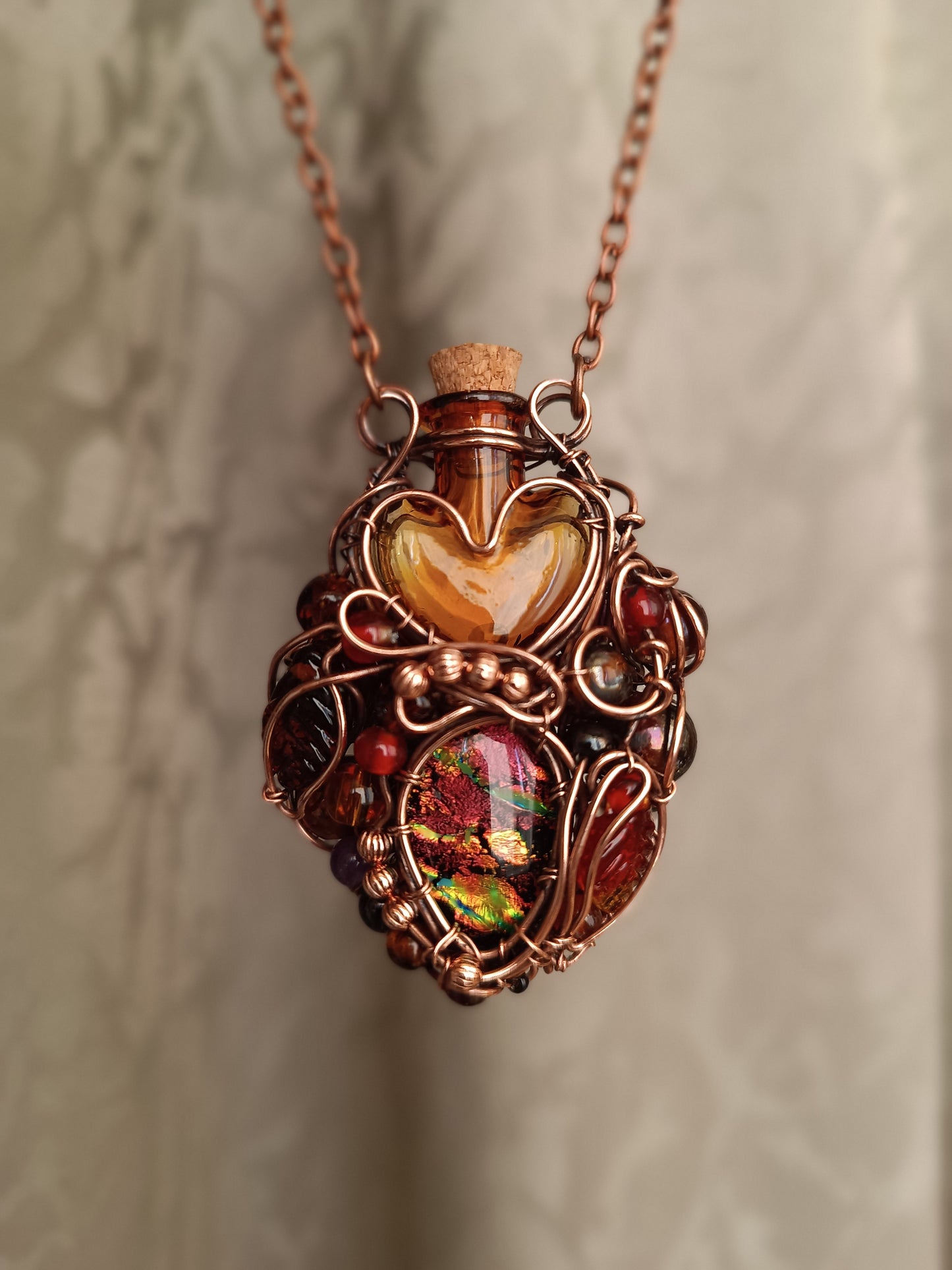 Candied fruit vial pendant