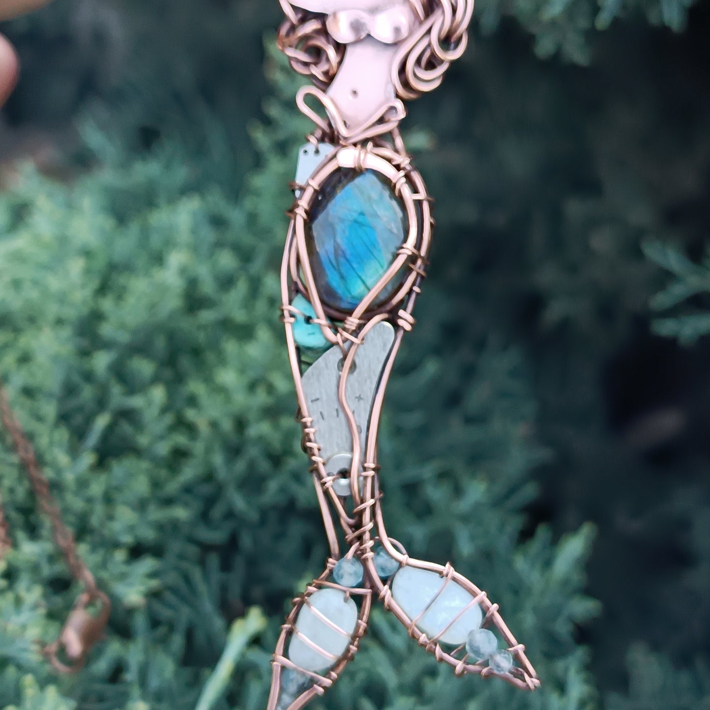 Elegant mermaid pendant