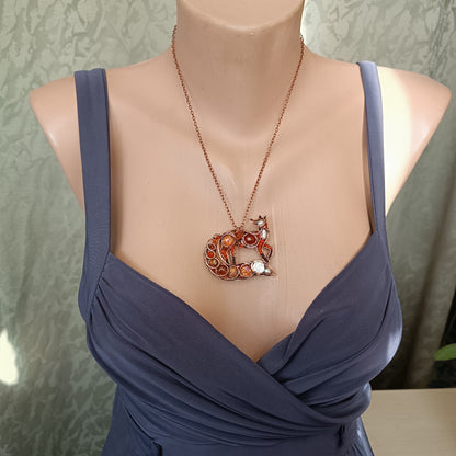 Reserved for Nikki. Fox pendant.