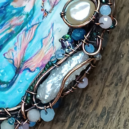 Mermaid and Seahorse necklace.