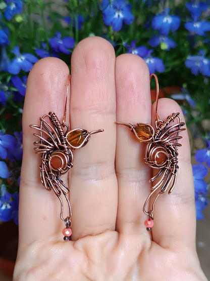 Hummingbird earrings