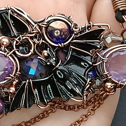 Amethyst moon tango necklace