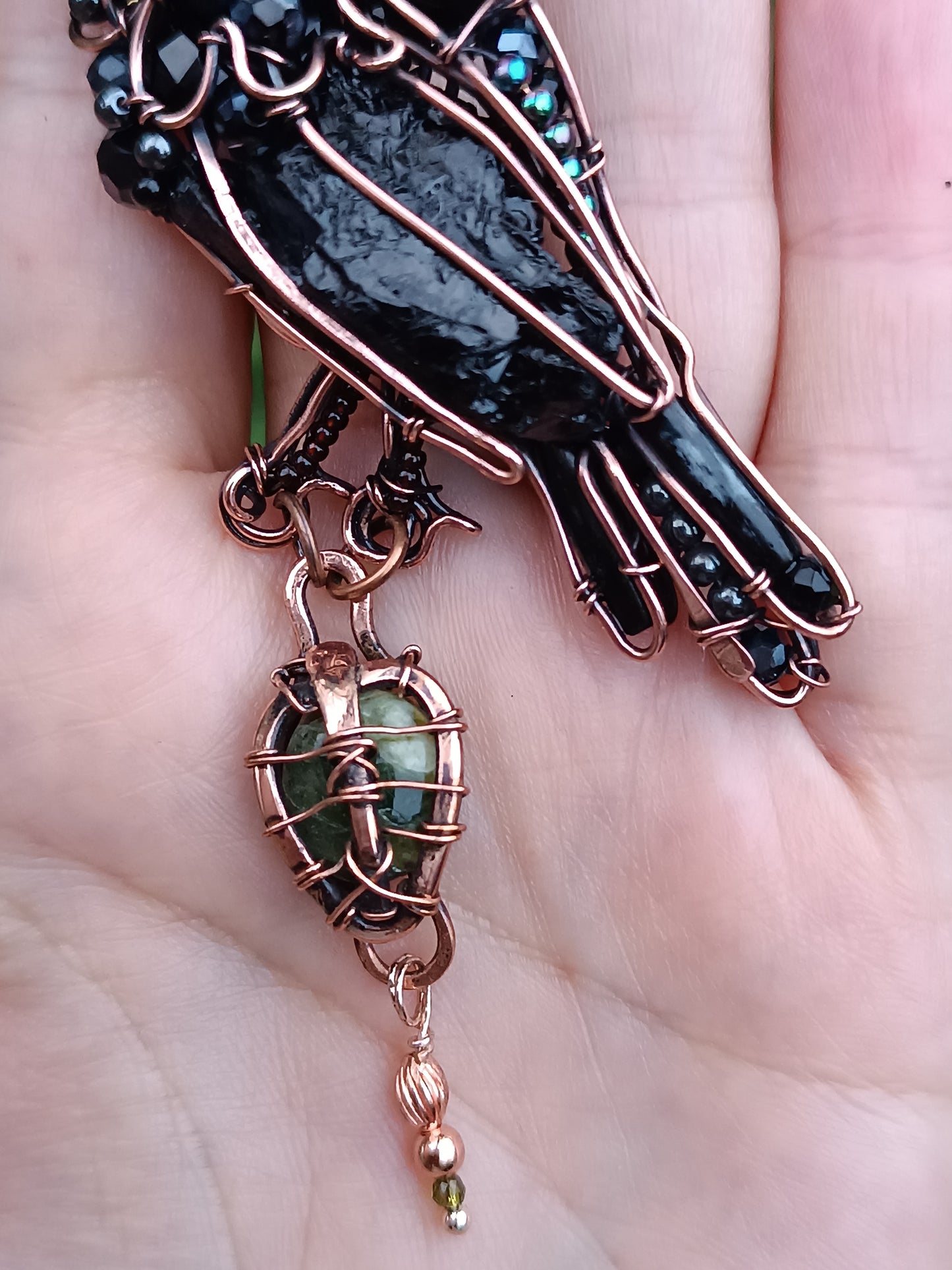 Raven necklace