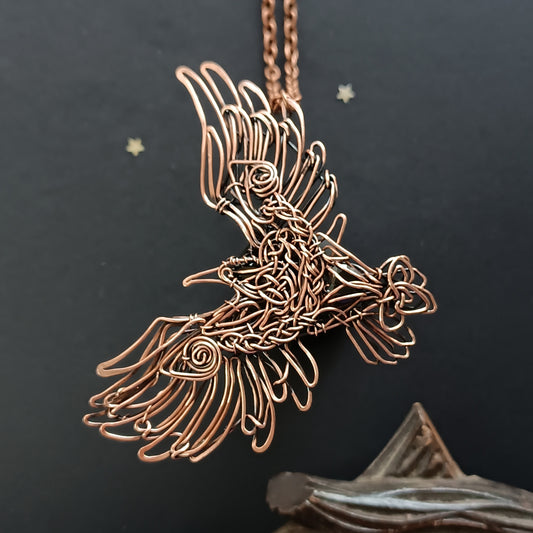 Viking raven pendant