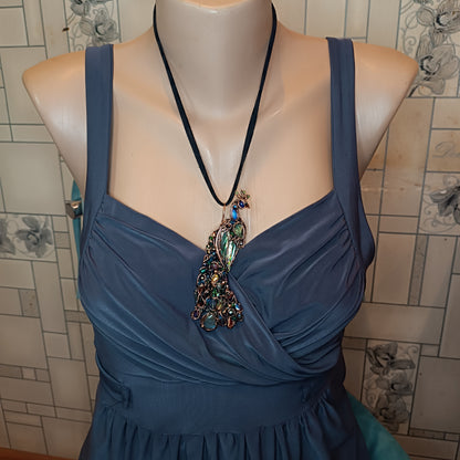 Peacock necklace