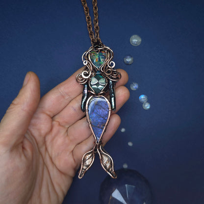 Aurora mermaid necklace